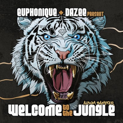 Euphonique & Dazee present Welcome To The Jungle (Album Sampler) album by Euphonique - Drum and Bass Cover Art