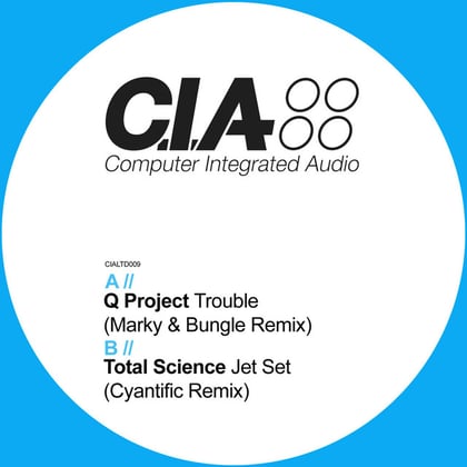 Trouble (Marky & Bungle Remix) / Jet Set (Cyantific Remix) album by Q Project & Total Science - Drum and Bass Cover Art