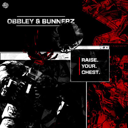 Raise Your Chest album by Obbley & Bunnerz - Drum and Bass Cover Art