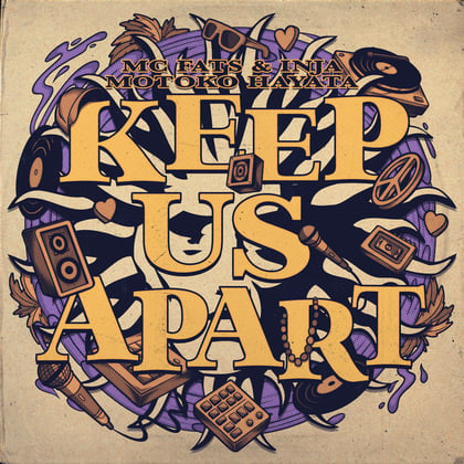 Keep Us Apart album by Inja, MC Fats & Motoko Hayata - Drum and Bass Cover Art