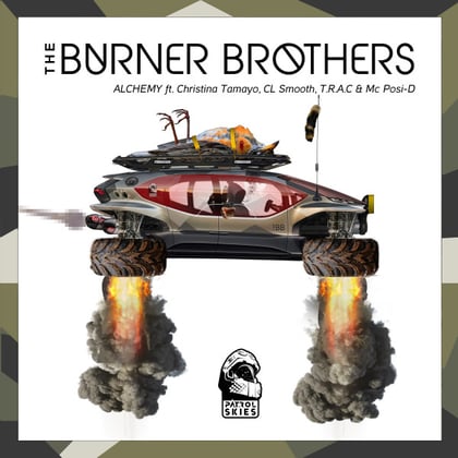 Alchemy album by The Burner Brothers - Drum and Bass Cover Art