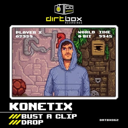 Bust A Clip / Drop album by Konetix - Drum and Bass Cover Art