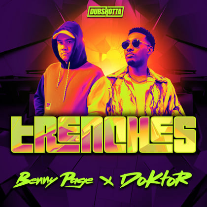Trenches album by Benny Page - Drum and Bass Cover Art