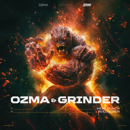 Heat Punch, Bulldozer album by Ozma & Grinder - Drum and Bass Cover Art