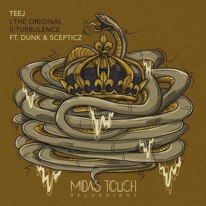The Original / Turbulence album by Teej, Dunk & Scepticz - Drum and Bass Cover Art