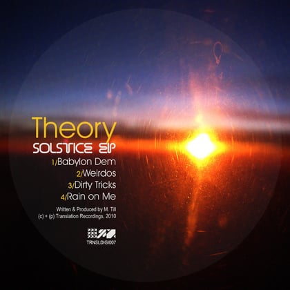 Solstice EP album by Theory - Drum and Bass Cover Art