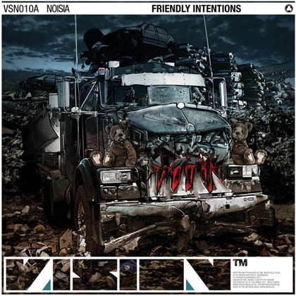 Friendly Intentions / Displaced album by The Upbeats & Noisia - Drum and Bass Cover Art