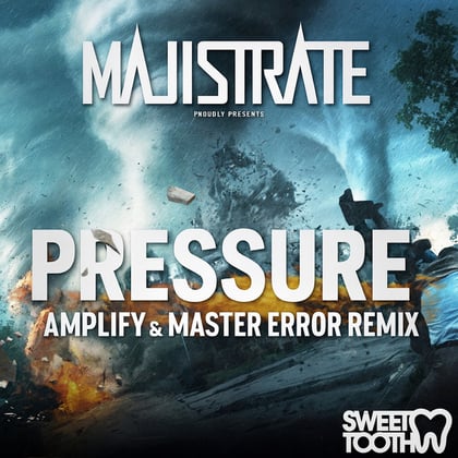 Pressure Remix album by Majistrate, Amplify & Master Error - Drum and Bass Cover Art