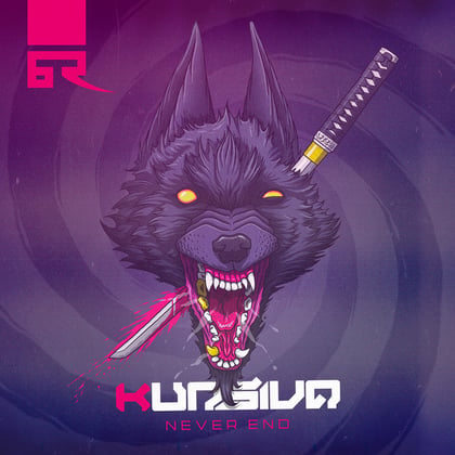 Never End album by Kursiva - Drum and Bass Cover Art