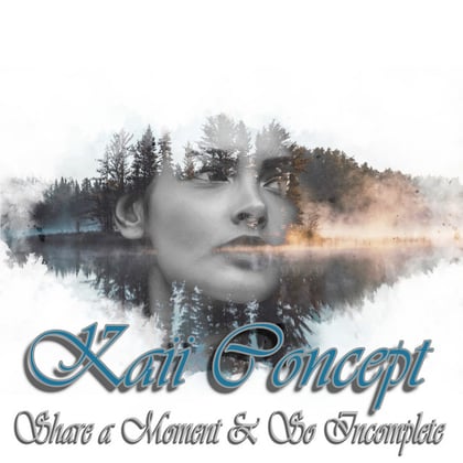 Share a Moment & So Incomplete album by Kaii Concept - Drum and Bass Cover Art