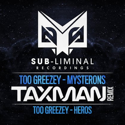 Mysterons Remix album by Too Greezey & Taxman - Drum and Bass Cover Art