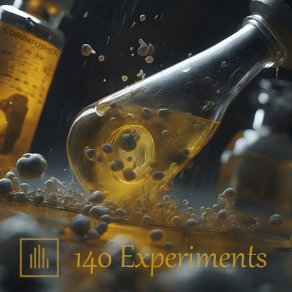 140 Experiments album by Dysfunction - Drum and Bass Cover Art