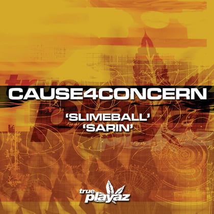 Slimeball / Sarin album by Cause4Concern - Drum and Bass Cover Art