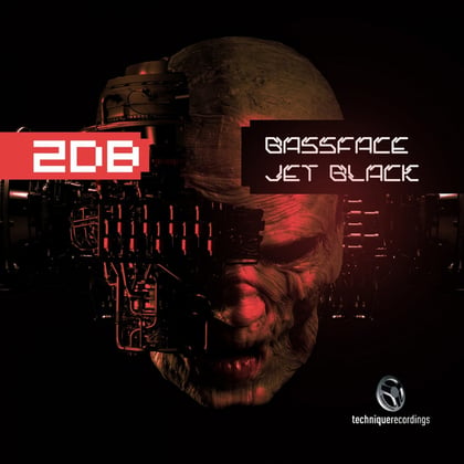 Bassface / Jet Black album by 2DB - Drum and Bass Cover Art