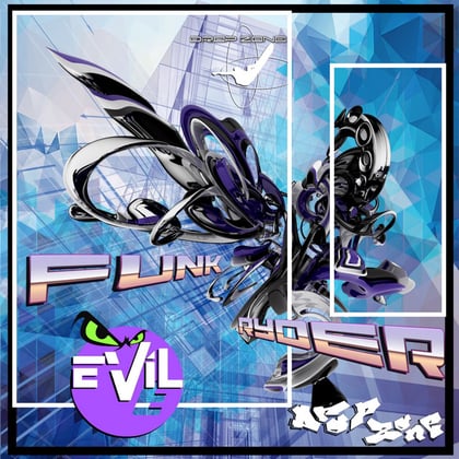 Funk Ryder album by Evil E - Drum and Bass Cover Art