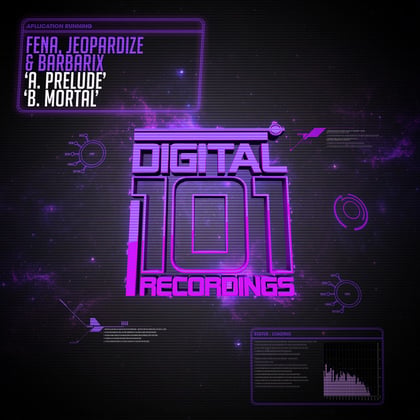 Prelude / Mortal album by Jeopardize - Drum and Bass Cover Art