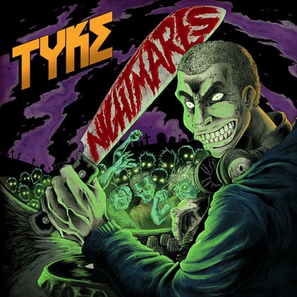 Nightmares EP album by Tyke - Drum and Bass Cover Art