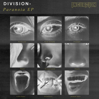Paranoia album by Division (DNB) - Drum and Bass Cover Art