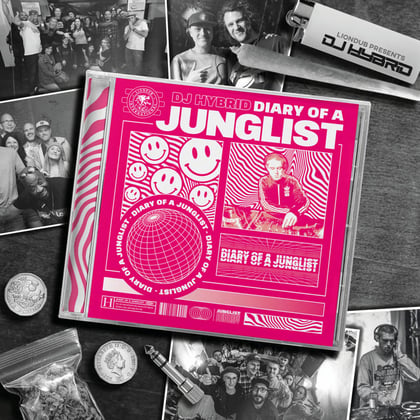 Diary of a Junglist album by DJ Hybrid - Drum and Bass Cover Art