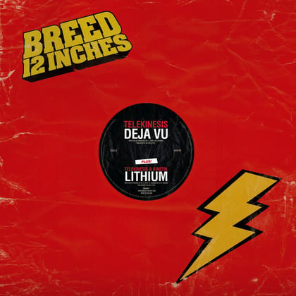 Déjà Vu / Lithium - Single album by Telekinesis - Drum and Bass Cover Art