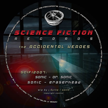 Dr Sonic / Eraserhead album by Sonic - Drum and Bass Cover Art