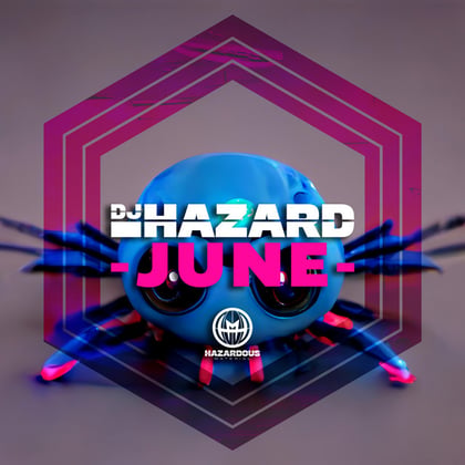 June album by DJ Hazard - Drum and Bass Cover Art