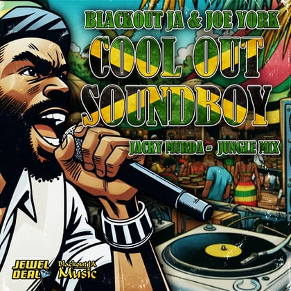 Cool out Soundboy album by Lowriderz, Blackout JA & Jacky merda - Drum and Bass Cover Art
