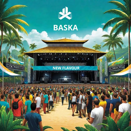 New Flavour album by Baska - Drum and Bass Cover Art