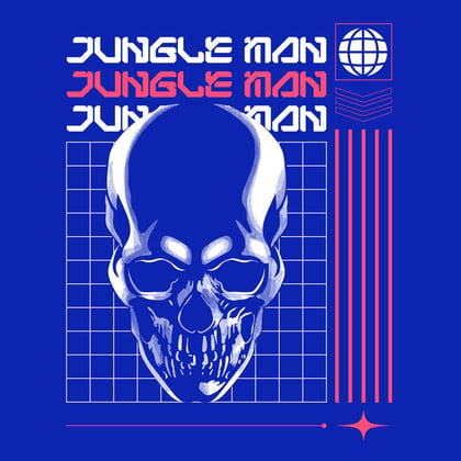 Jungle Man album by DJ Hybrid - Drum and Bass Cover Art