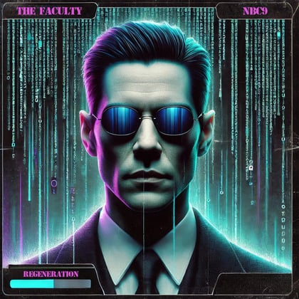 The Faculty album by NBC9 - Drum and Bass Cover Art