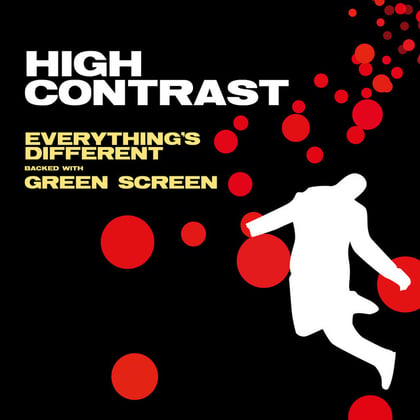Everything's Different / Green Screen album by High Contrast - Drum and Bass Cover Art