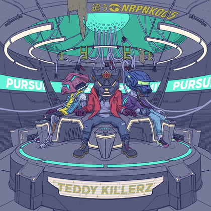 Pursuit album by A.M.C & Teddy Killerz - Drum and Bass Cover Art