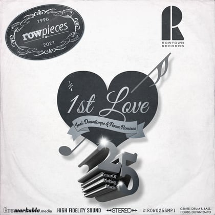 1st Love album by Rowpieces - Drum and Bass Cover Art