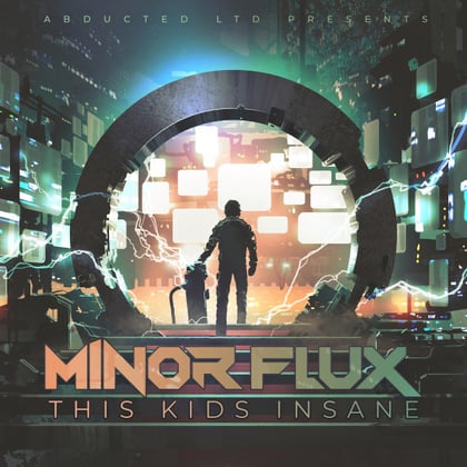This Kids Insane album by Minor Flux - Drum and Bass Cover Art