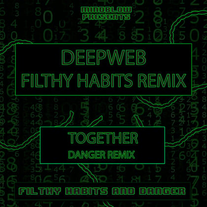 Deep Web/ Together Remixes album by Nightfang - Drum and Bass Cover Art