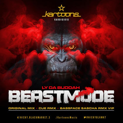 Beast Mode album by Bassface Sascha - Drum and Bass Cover Art
