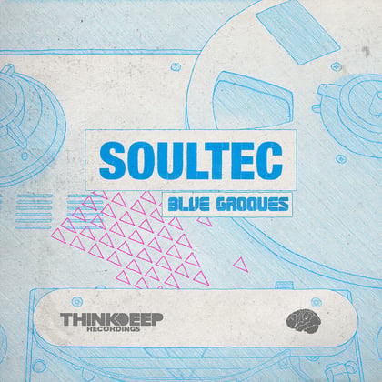 Blue Grooves EP album by Soultec - Drum and Bass Cover Art