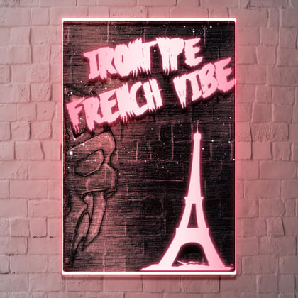 French Vibe album by IRONTYPE - Drum and Bass Cover Art
