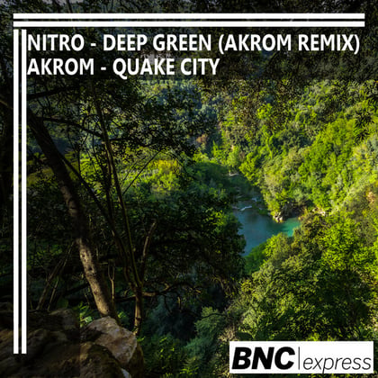 Deep Green album by Akrom - Drum and Bass Cover Art