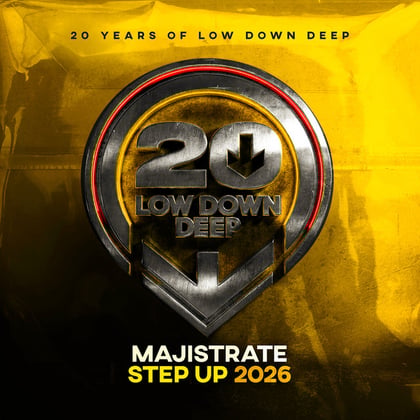 Step Up 2026 album by Majistrate - Drum and Bass Cover Art