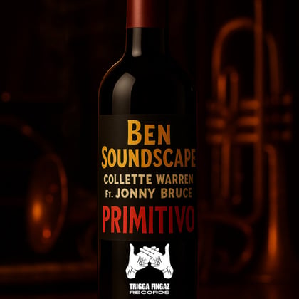Primitivo album by Ben Soundscape & Collette Warren - Drum and Bass Cover Art