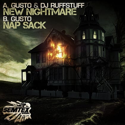 Nap Sack / New Nightmare album by DJ Ruffstuff - Drum and Bass Cover Art