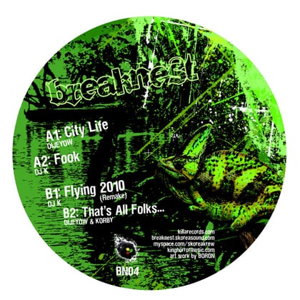 Breaknest Records 04 album by Dijeyow - Drum and Bass Cover Art