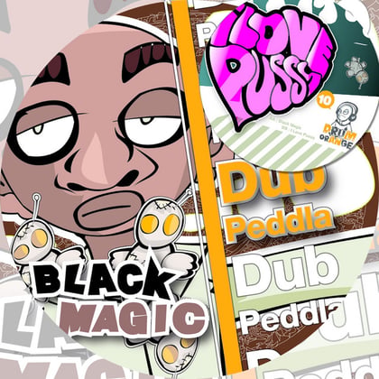 Drum Orange 010 album by Dub Peddla - Drum and Bass Cover Art