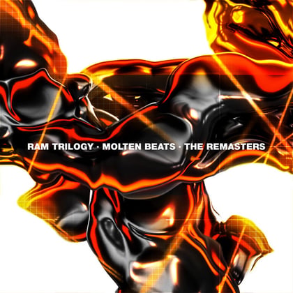 Molten Beats: The Remasters album by Ram Trilogy - Drum and Bass Cover Art