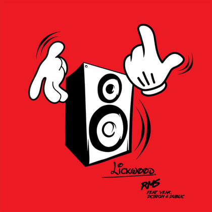 Lickwood album by RMS - Drum and Bass Cover Art