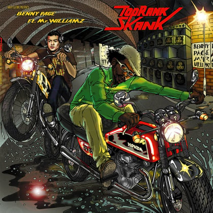 Top Rank Skank album by Benny Page - Drum and Bass Cover Art