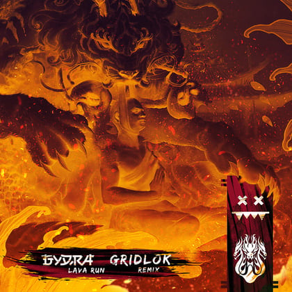 Lava Run (Gridlok Remix) album by Gydra & Gridlok - Drum and Bass Cover Art