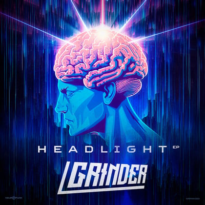 Headlight EP album by Grinder - Drum and Bass Cover Art