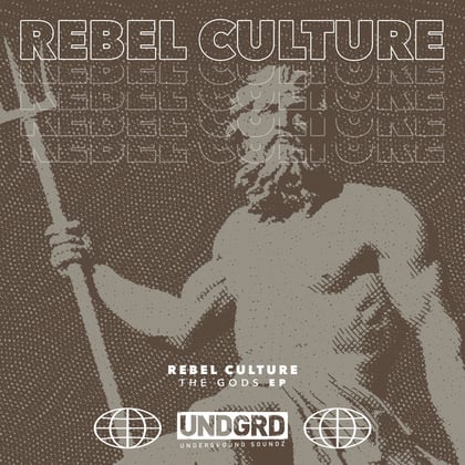 The Gods EP album by Rebel Culture - Drum and Bass Cover Art